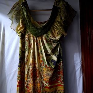 Gold Vintage designer top size M